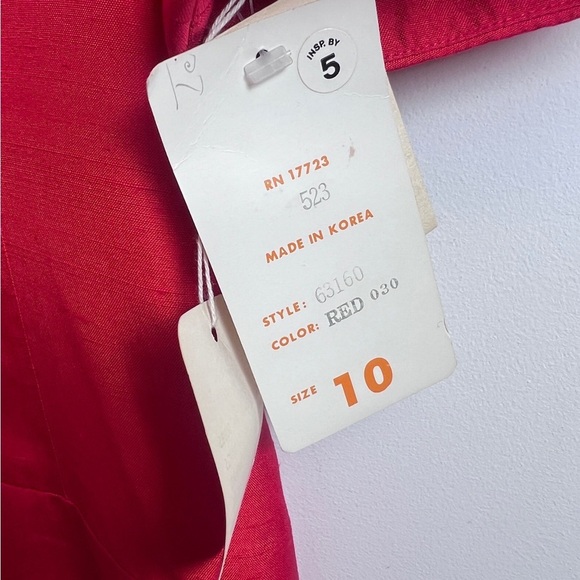 NWT Vintage Nipon Boutique Red Dress 10 Christmas valentines - Picture 2 of 9